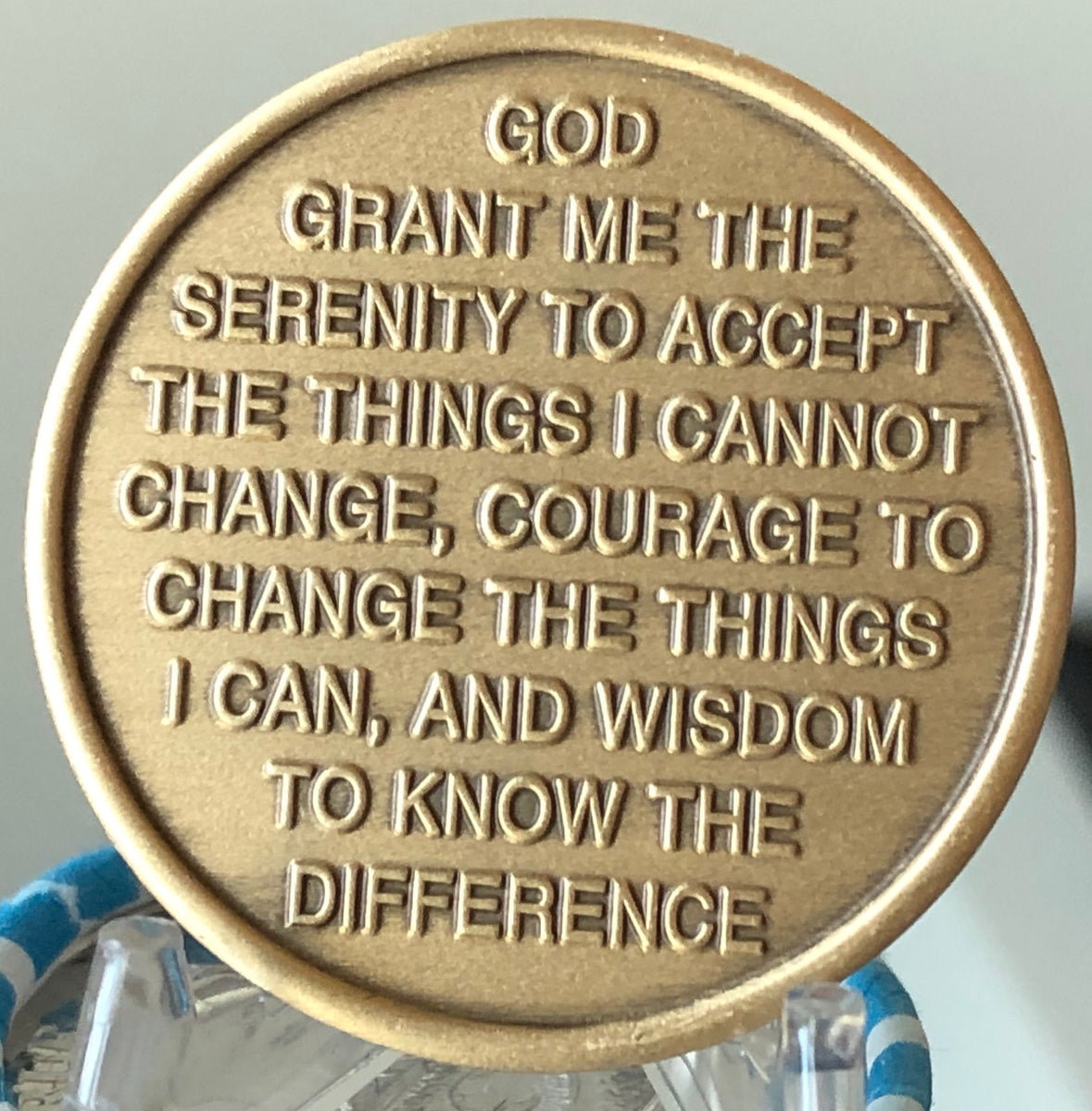 Color Sacred Heart Cross Serenity Prayer Medallion Chip Coin – RecoveryChip