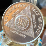 23 Year AA Medallion .999 Fine Silver Sobriety Chip .5oz