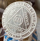 30 Year .999 Fine Silver Mirror Finish AA Medallion Recoverychip Reflex Sobriety Chip