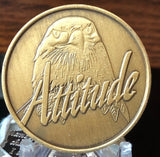 Attitude Every Day Matters Eagle Medallion Chip Coin Bronze - RecoveryChip